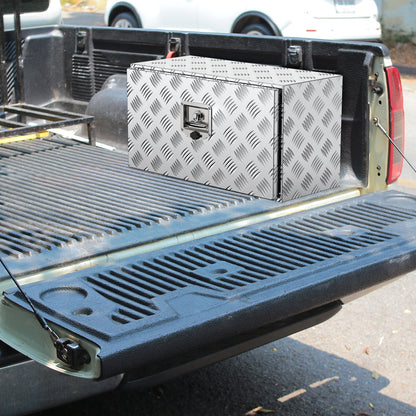 Gereedschapskist – Gereedschapskoffer – Toolbox – Opbergkist – Aluminium Opbergbox – 110L Inhoud – Met Pinionslot en Sleutels