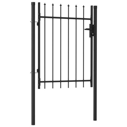 Tuinpoort – Tuindeur – Schuttingdeur – Metalen Poort – Poortframe – Stabiele Metaalconstructie – 100x120 cm – Eenvoudige Montage Met Voorgeboorde Gaten