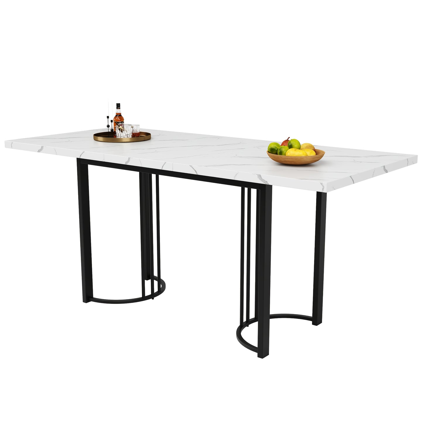 Uitschuifbare Eettafel – Uitklapbare Tafel – Verstelbare Eettafel – Ruimtebesparende Keukentafel – Metaal Houten Tafel – Zwart Wit – Hoogwaardig Hardhout – Stevig Metaal