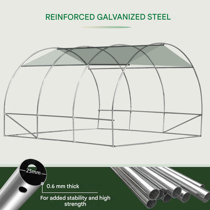 Tuinkas – Kweekkas – Serre – Groentekas – Tunnelkas – 3x3x2 Meter – Stalen Frame – UV-Bestendig