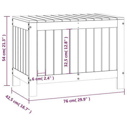 Tuinkist – Opbergbox – Kussenbox – Tuinopbergbox – Tuinberging – Massief Dennenhout – 76x42,5x54 cm – Robuust & Natuurlijk
