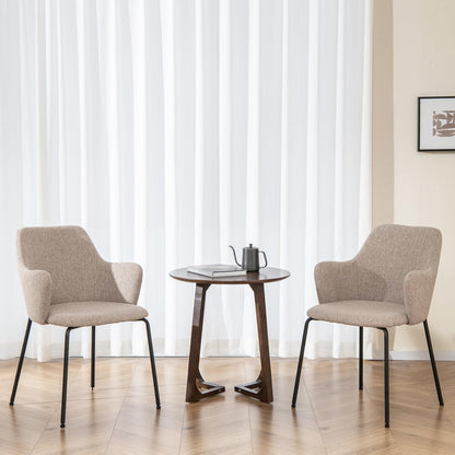 Eetkamerstoelen – Stoelen – Kuipstoelen – Keukenstoelen – Gestoffeerde Stoelen – Wit – Ergonomisch Gebogen Rugleuning – Stevig Metalen Frame Tot 150 Kg