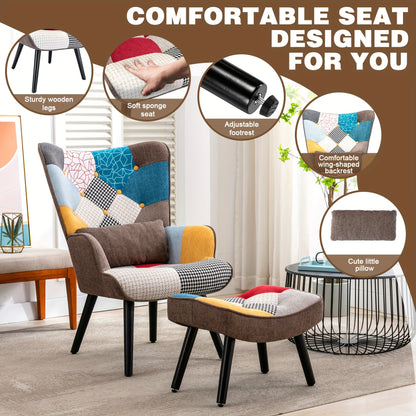 Fauteuil – Relaxstoel – Zitzak – Lounge Stoel – Oorfauteuil – Brede Rugleuning – Houten Frame – Comfortabele Sponsvulling