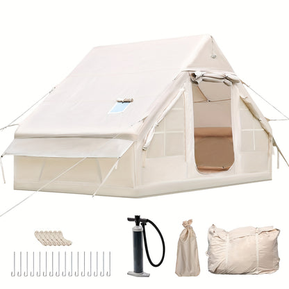 Opblaasbare Tent – Lucht Tent – Inflatable Shelter – Kampeertent – Tent Met Schoorsteen – Snelle Inflatie – Stevig PVC Frame 3x2m