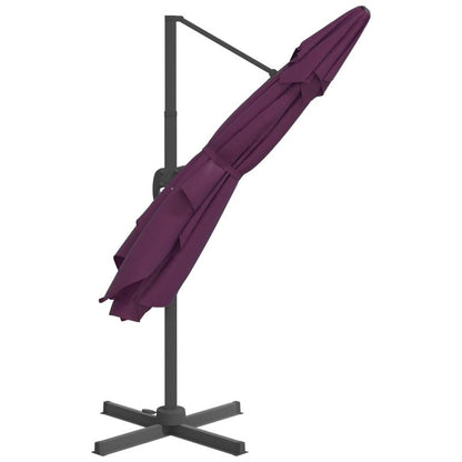Drijvende Parasol – Zweefparasol – Terrasparasol – Tuinparasol – Hoge Schaduw – Aluminium Paal – 400 X 300 Cm