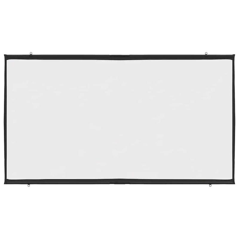 Projectiescherm – Projectiedoek – Beelddoek – Schermwand – Wandgemonteerd – 100 Inch – 16:9 Beeldverhouding – Mat Wit Polyester – Stevig IJzeren Frame