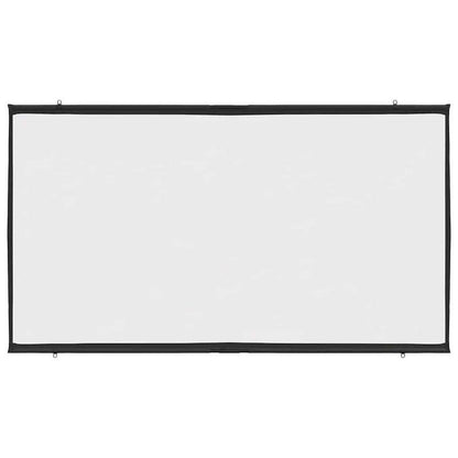 Projectiescherm – Projectiedoek – Beelddoek – Schermwand – Wandgemonteerd – 100 Inch – 16:9 Beeldverhouding – Mat Wit Polyester – Stevig IJzeren Frame