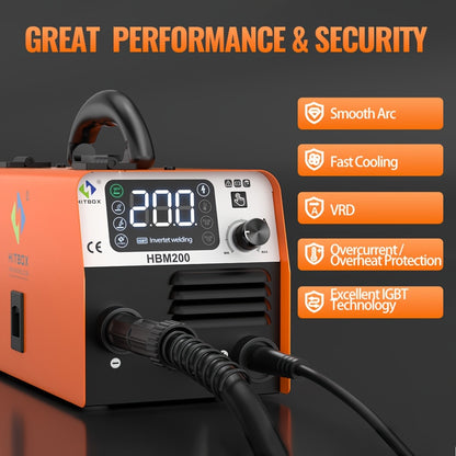 Lasapparaat – MIG Lasmachine – Elektrode Lasser – TIG Lasapparaat – Inverter Lasmachine – 3-in-1 Multifunctioneel – Compact En Draagbaar – 200A Max Lasstroom