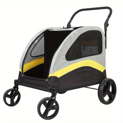 Hondenbench – Hondenkooi – Hondenhok – Dierenbench – Hondenbench Middelgroot – Stevig IJzeren Frame – Oxford Stof Bekleding 112x100x74 cm