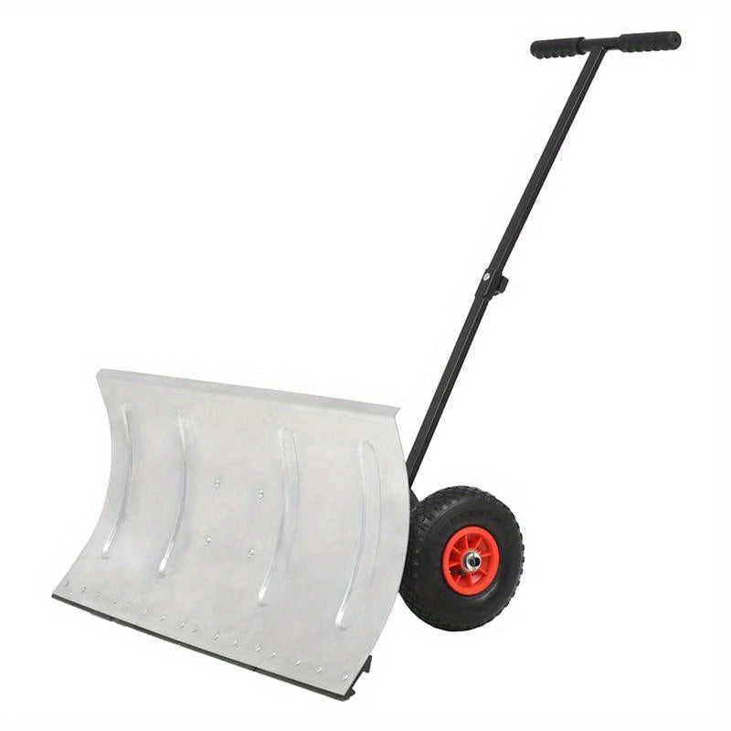 Sneeuwschep – Sneeuwblazer – Sneeuwruimer – Sneeuwschuiver – Hand- Sneeuwschep – Met Wielen – 100x44 cm – Lichtgewicht Slagvast Plastic