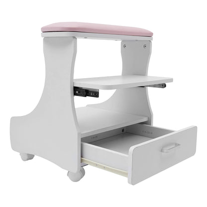 Foot Bath Trolleys on Wheels, Nail Rest Racks, Portable Esthetician Trolleys in Beauty Salons Or Nail Tech Spas, Foot Massage Stations