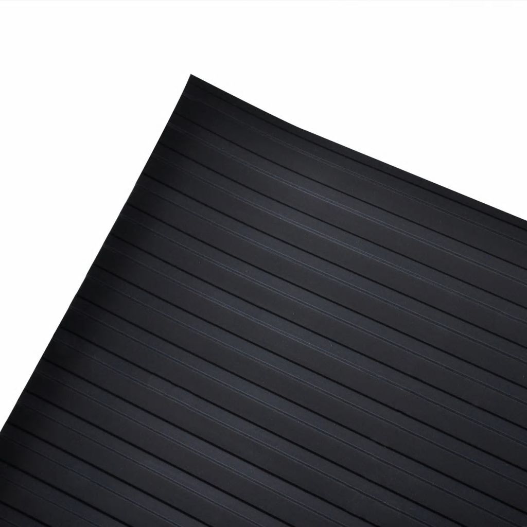 Rubberen Vloermat – Antislip Mat – Vloerkleed – Werkplaatsmat – Garagevloer – 5 x 1 Meter – Breed Geribbeld Rubber