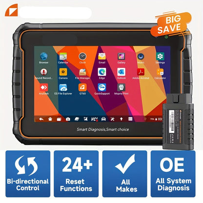 Professionele All System OBD2 Scanner – Auto Diagnose Tool – Foutcode Lezer – Voertuigscanner – Diagnose Scanner – Bidirectionele Test – Onderhoudsfuncties