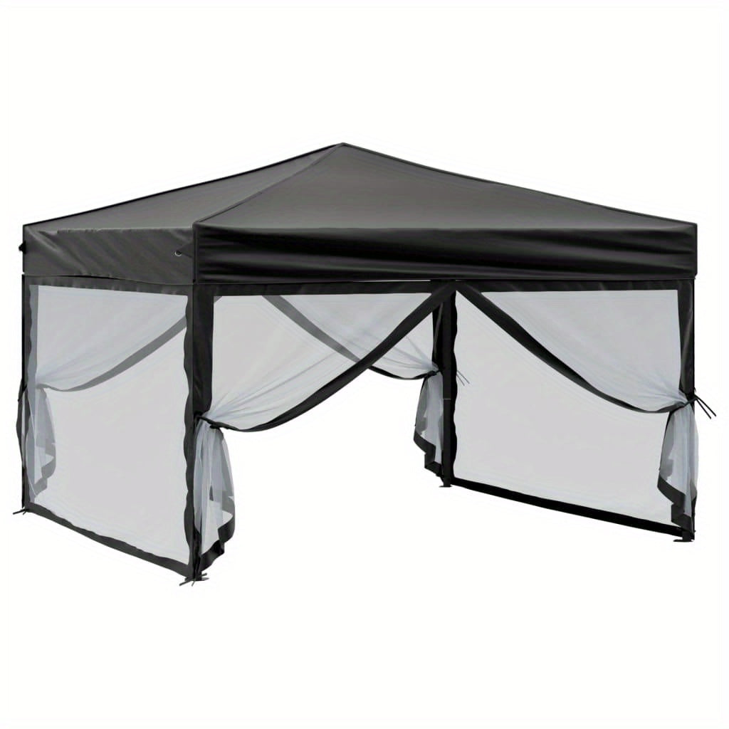 Partytent inklapbaar met zijwanden 3x3m zwart, Carpas De Camping Impermeable, Cobertizo De Almacenamiento De Patio Exterior, Tents, Gazebos Para Exterior Completo, Toldos Para Sol Y Lluvia, Carpas Para Negocio En La Calle, Ca