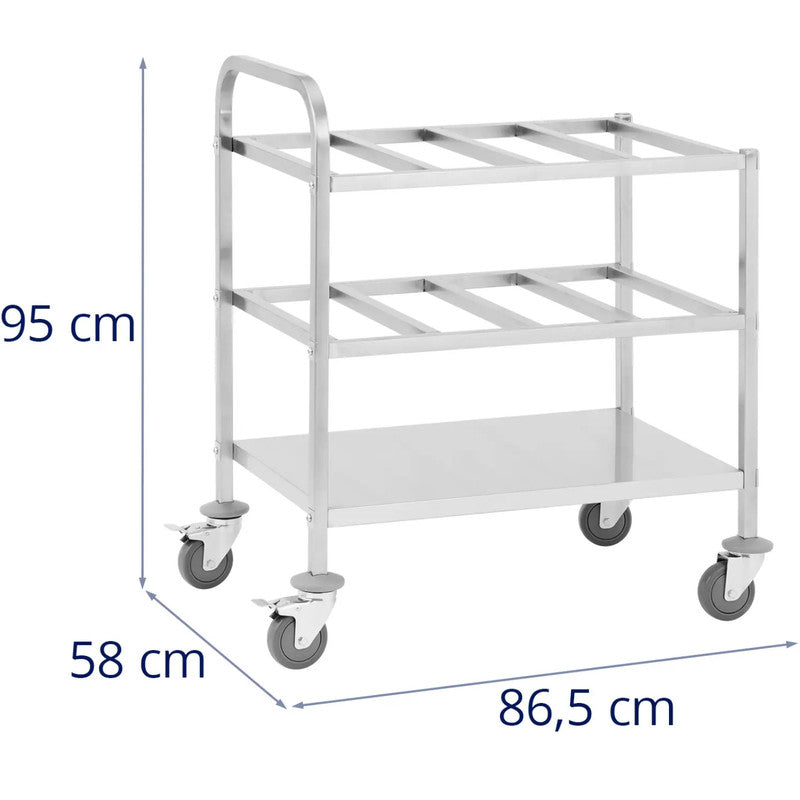 Transport Trolley for 24 GN 1/6 Containers Up to 450 Kg
