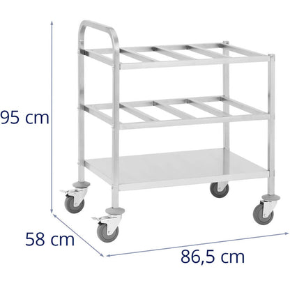 Transport Trolley for 24 GN 1/6 Containers Up to 450 Kg