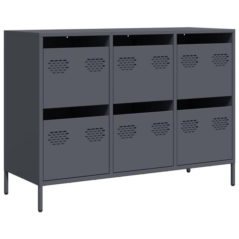 Modern Steel Cold Rolled Wooden Buffet with 6 Removable Compartments - 101.5x39x73.5cm, Mixed Color, Floor-Standing Design for Dining Room or Kitchen, Kitchen Buffet