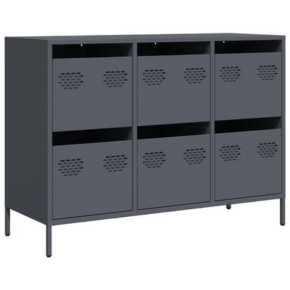 Modern Steel Cold Rolled Wooden Buffet with 6 Removable Compartments - 101.5x39x73.5cm, Mixed Color, Floor-Standing Design for Dining Room or Kitchen, Kitchen Buffet