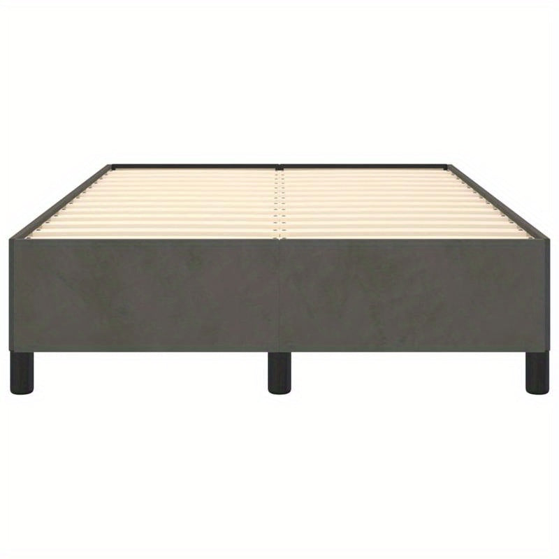 Bed frame without Mattress Grigio Scuro 120x200cm Velvet Practical, removable, suitable for all seasons