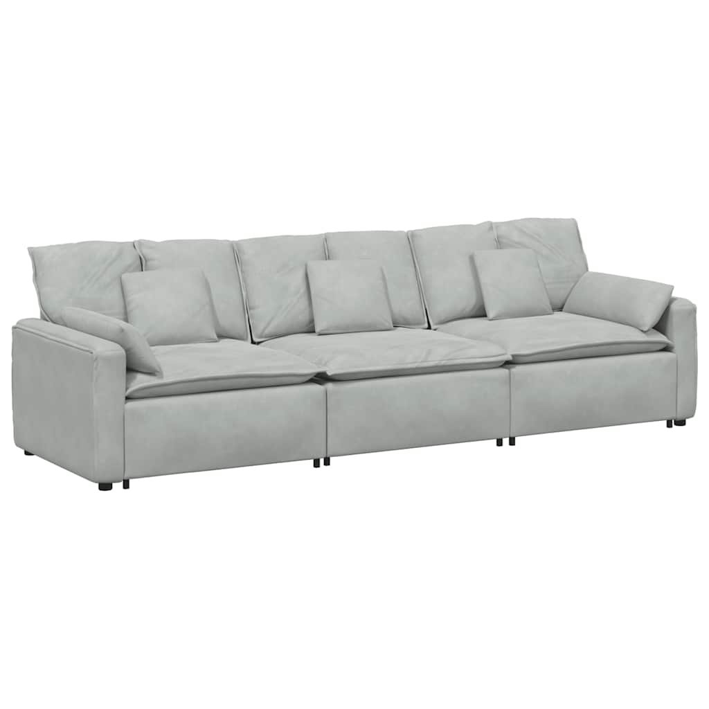 Hoekbank – Modulaire Bank – L-vormige Bank – Zitbank – Loungesofa – Velvet Bekleding – Stevig Metalen Frame – Donkergroen
