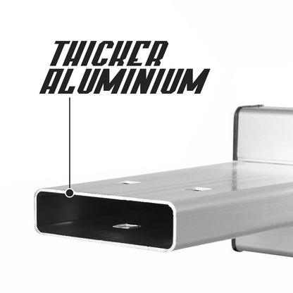 Aluminium Ladder – Telescopische Ladder – Vouwladder – Schuifladder – Reformladder – Multifunctioneel 4x4 Treden – Max Werkhoogte 445 cm – Max Belastbaarheid 150 kg