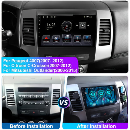 2-DIN Auto Radio – Android Multimedia Systeem – Head Unit – Navigatiesysteem – Autoradio – 4GB+64GB – 9 Inch IPS Touchscreen – Draadloze CarPlay & Android Auto