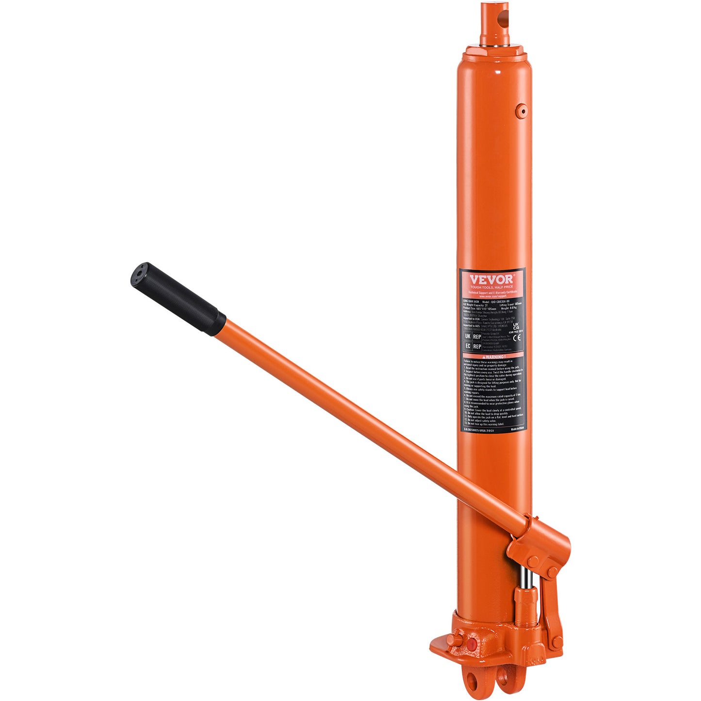 Hydraulische Langestraal Krik – Motor Krik – Garage Krik – Werkplaats Krik – Hefkussen – 3 Ton Capaciteit – Clevis Bevestiging