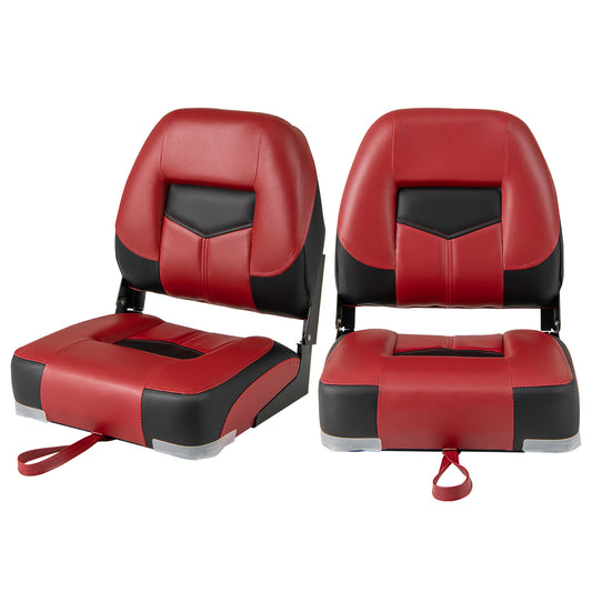 Bootstoel – Bootstoel Klapstoel – Vissersstoel – Bootzitje – Opklapbare Stoel – Set van 2 – Ergonomisch Design – Dik Schuim & Metalen Scharnier