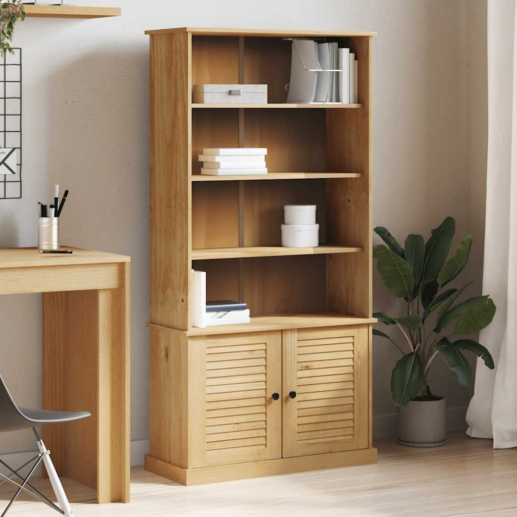 Boekenkast – Boekenkast Massief Hout – Boekenplank – Opbergkast – Wandkast – Essenhouten Kast – Ruime Opbergruimte – Robuust & Onderhoudsvriendelijk