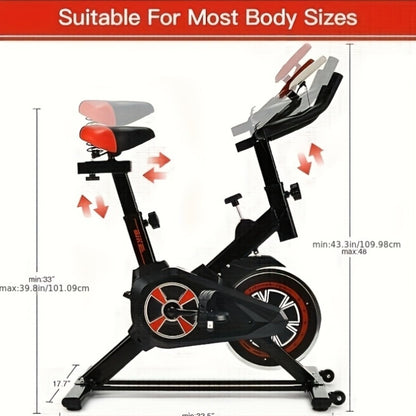 Cycling Bike, Beautifully Designed Exercise Bike, Home Exercise Bike, Spin Bike, Weight Capacity Up to 120Kg, Large/Small, Without Battery