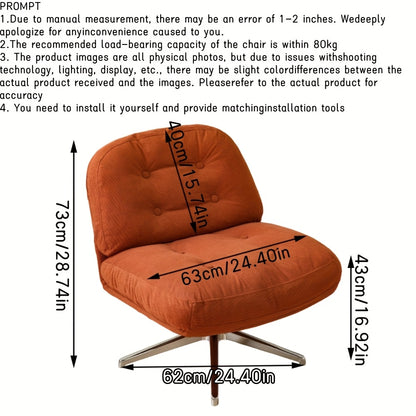 Draaifauteuil – Fauteuil – Lounge Stoel – Relaxstoel – Zithoek Stoel – Hardhouten Constructie – Draaibaar Zonder Elektriciteit – Compact & Makkelijk Schoon Te Maken