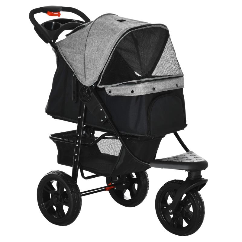 Hondenbuggy – Wandelwagen – Dierenwagen – Hondenwagen – Huisdierenwagen – Vouwbaar Ontwerp – Luchtbanden – Stevig IJzeren Frame – Geschikt Tot 25 kg