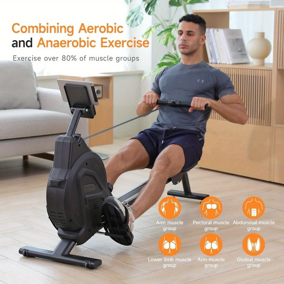 Magnetische Weerstandstrainer – Weerstandsfiets – Fitnessapparaat – Krachttrainer – Revalidatietrainer – Aluminiumlegering – Batterijvrij – Compact & Lichtgewicht