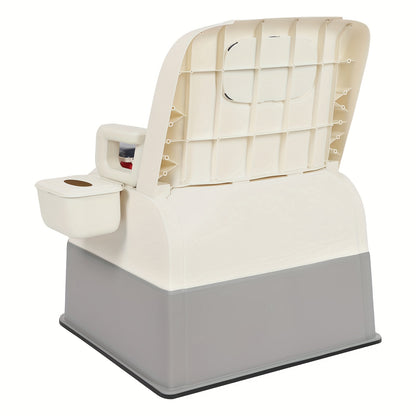 Mobiele Toiletestoel – Draagbaar Toilet – Bed Commode – Hygiënische Stoel – Senioren Potje – Afneembare Armleuningen – Antislip Voeten – Geurafsluitend Emmer