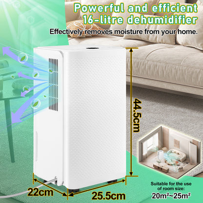 Ontvochtiger – Luchtontvochtiger – Vochtvreter – Ontvochtingsapparaat – Ontvochtiger 26L – Compact Vierkant Design – 26 Liter Per Dag