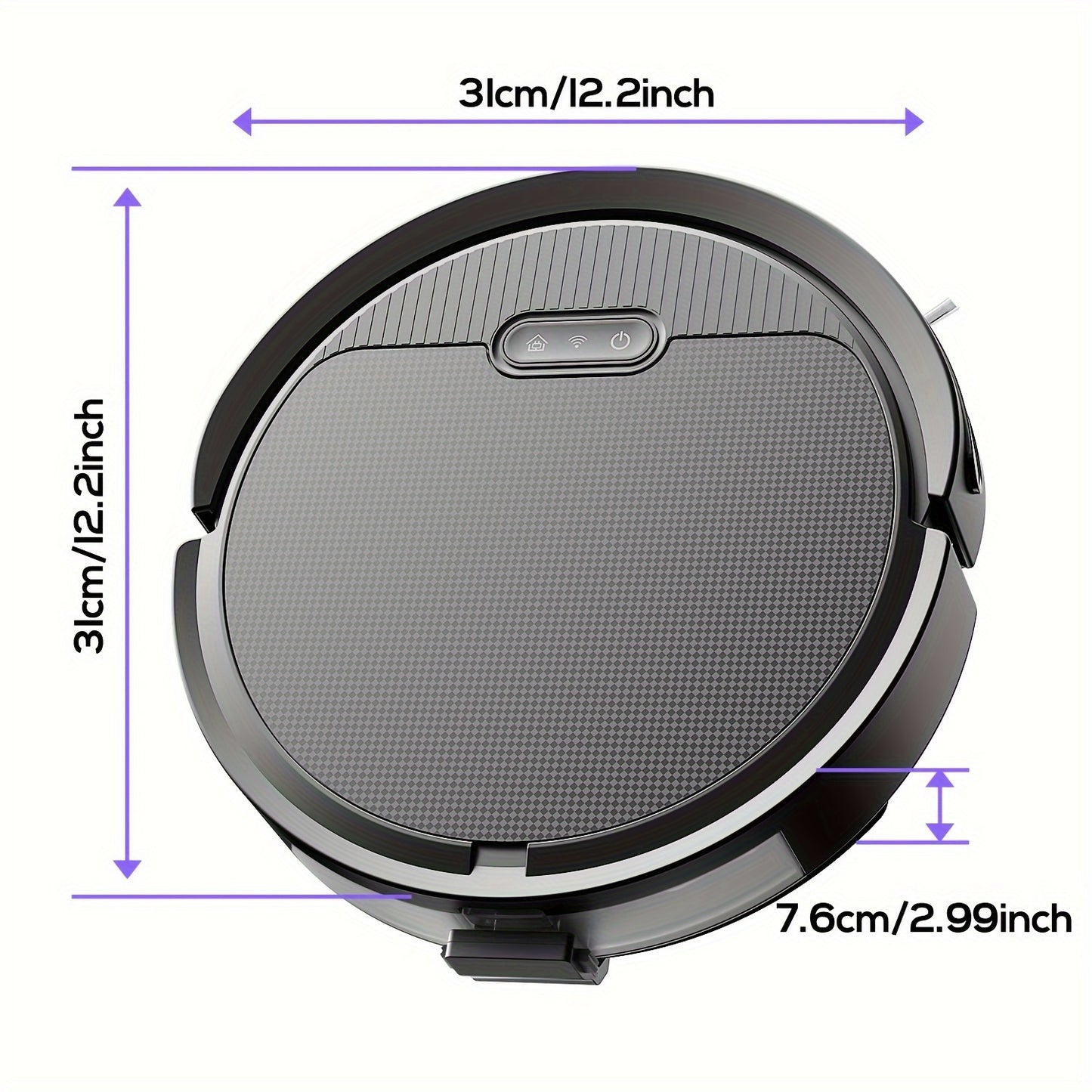 Robotic Vacuum Cleaner, Automatic Self-Charging, Robot Vacuum 4000Pa Powerful Suction, 120 Mins Runtime, Wi-Fi/App/Alexa Control, For Pet Hair, Hard Floor And Low-Pile Carpet.