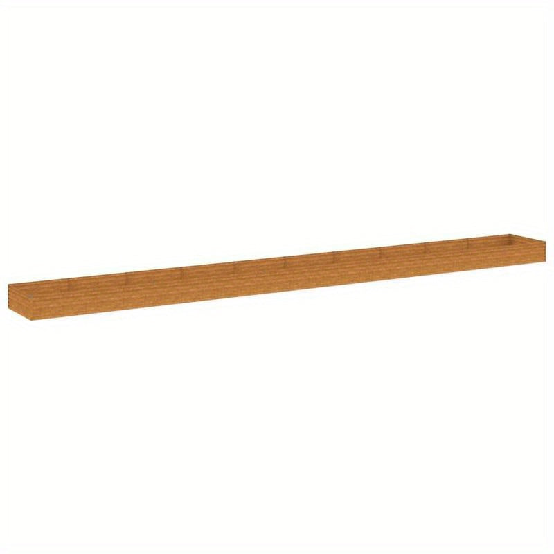 Bloembak – Plantenbak – Tuinbak – Borderbak – Kweekbak – Steel Corten – 960x100x36 cm – Verhoogde Tuin
