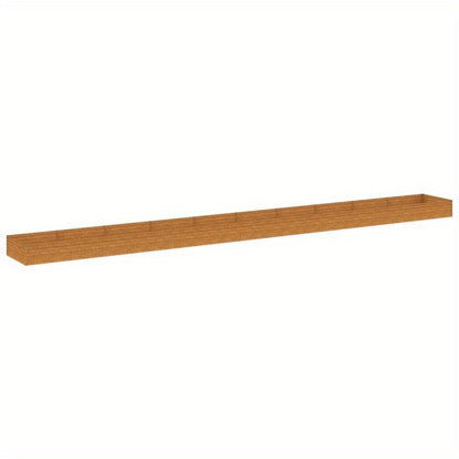 Bloembak – Plantenbak – Tuinbak – Borderbak – Kweekbak – Steel Corten – 960x100x36 cm – Verhoogde Tuin