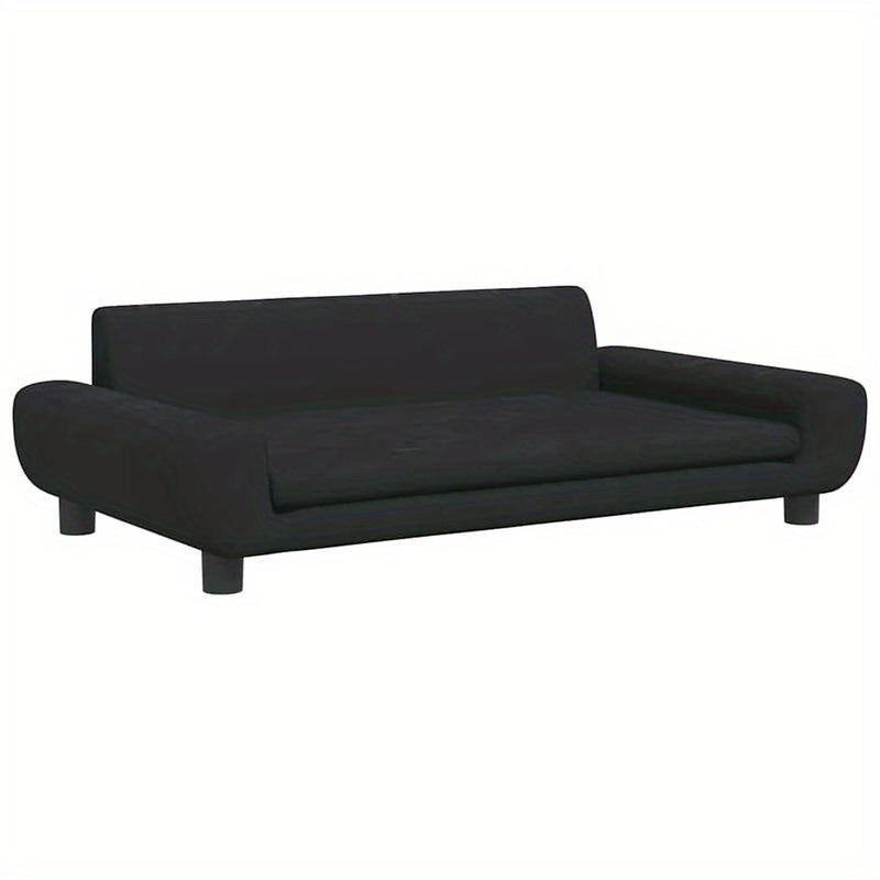 Hondenmand – Hondenbed – Hondenkussen – Hondenligplaats – Dierenmand – Zwart Fluweel – 100x54x33 cm – Ruim & Luxe Comfort