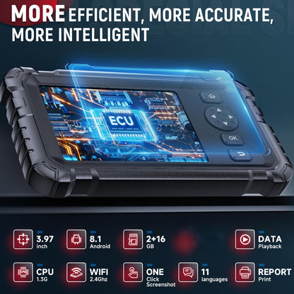 OBD2 Scanner – Auto Uitleesapparaat – Diagnose Scanner – Code Lezer – Uitleesapparaat – Volledige Systeemdiagnose – EPB & ABS Reset – Professioneel & Draagbaar