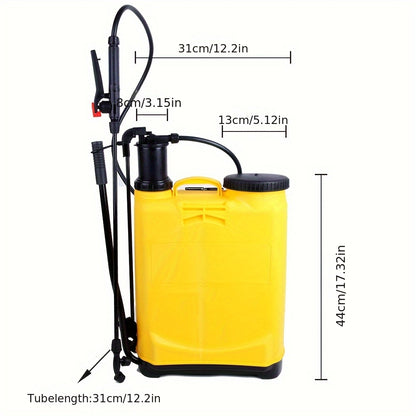 Rugzakspuit 16L – Tuinspuit – Landbouwspuit – Onkruidspuit – Pestspuit – Verstelbare Nozzle – Duurzaam Kunststof – Handspuit Voor Tuin En Gazon
