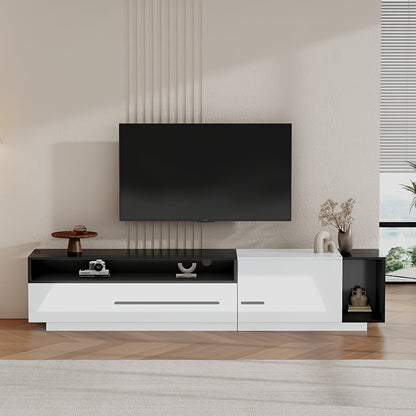 TV-Meubel – TV Dressoir – TV Kast – TV Meubel – Lowboard – Hoogglans – 170 cm – Geschikt Voor TV’s Tot 70 Inch – Met Lade, Deur En Open Vak