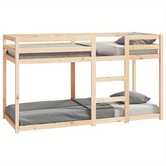 Stapelbed – Hoogslaper – Bunkbed – Kinderbed – Eenpersoonsbed – Massief Grenen Hout – 75x190 cm
