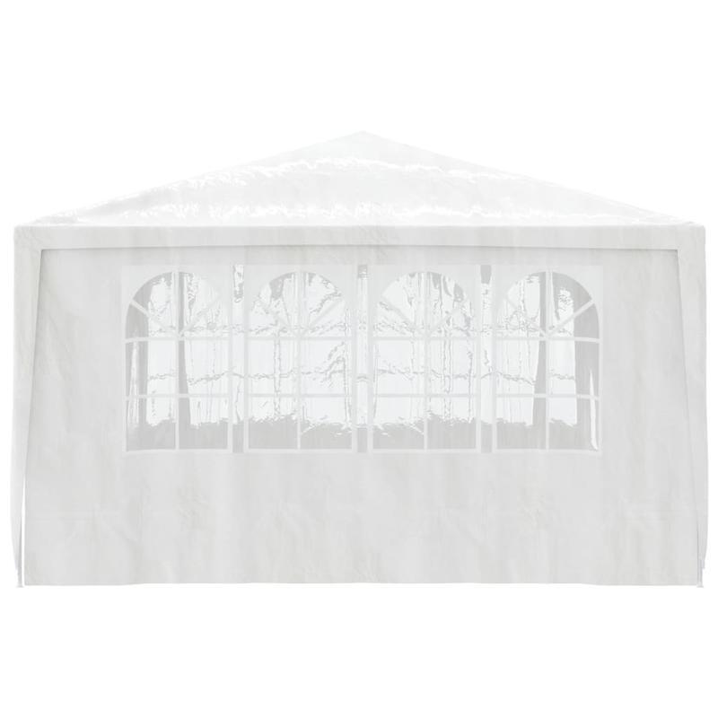 Professional Party Tent with Sidewalls, 90 g/square meter, 4x4m, White – Sturdy and Durable, Easy to Assemble, Ideal for Gatherings, Parties, Weddings, Camping, and Outdoor Activities, Portable Changing Tent, Camping Equipm
