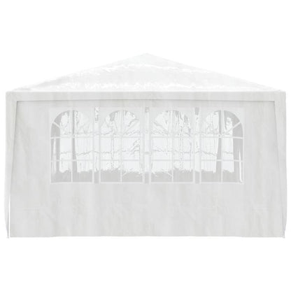 Professional Party Tent with Sidewalls, 90 g/square meter, 4x4m, White – Sturdy and Durable, Easy to Assemble, Ideal for Gatherings, Parties, Weddings, Camping, and Outdoor Activities, Portable Changing Tent, Camping Equipm