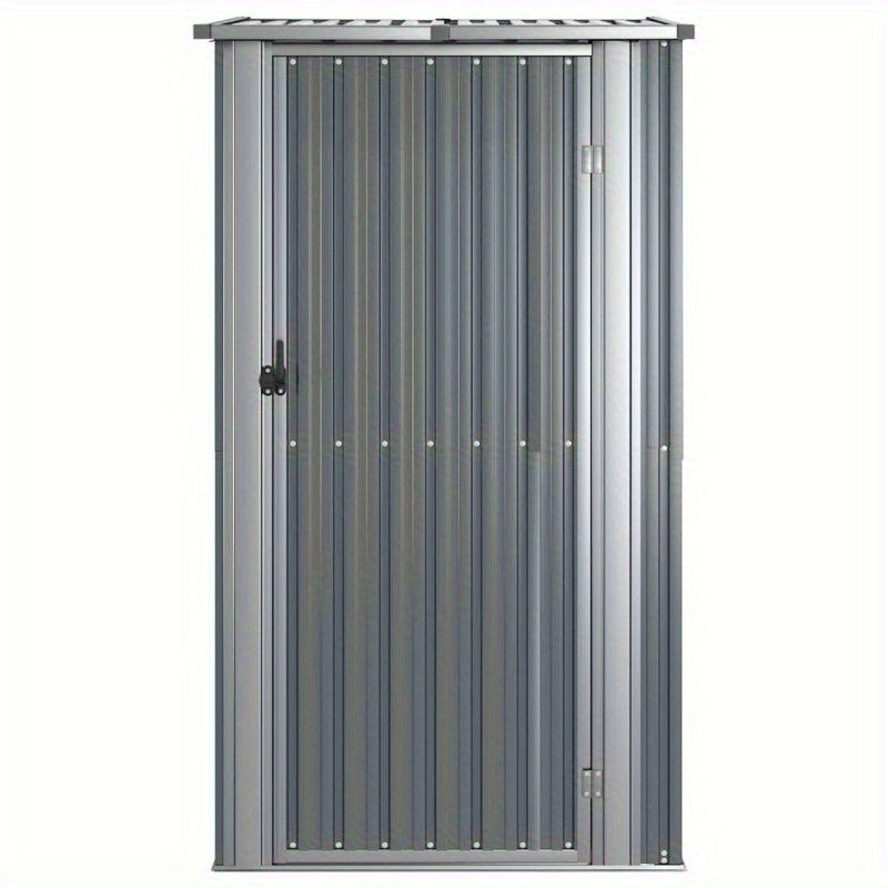 Tuinschuur – Tuinhuisje – Tuinberging – Tuinopslag – Schuur – Grijs – Gegalvaniseerd Staal – 118,5x97x209,5 cm – Stevig en Mobiel