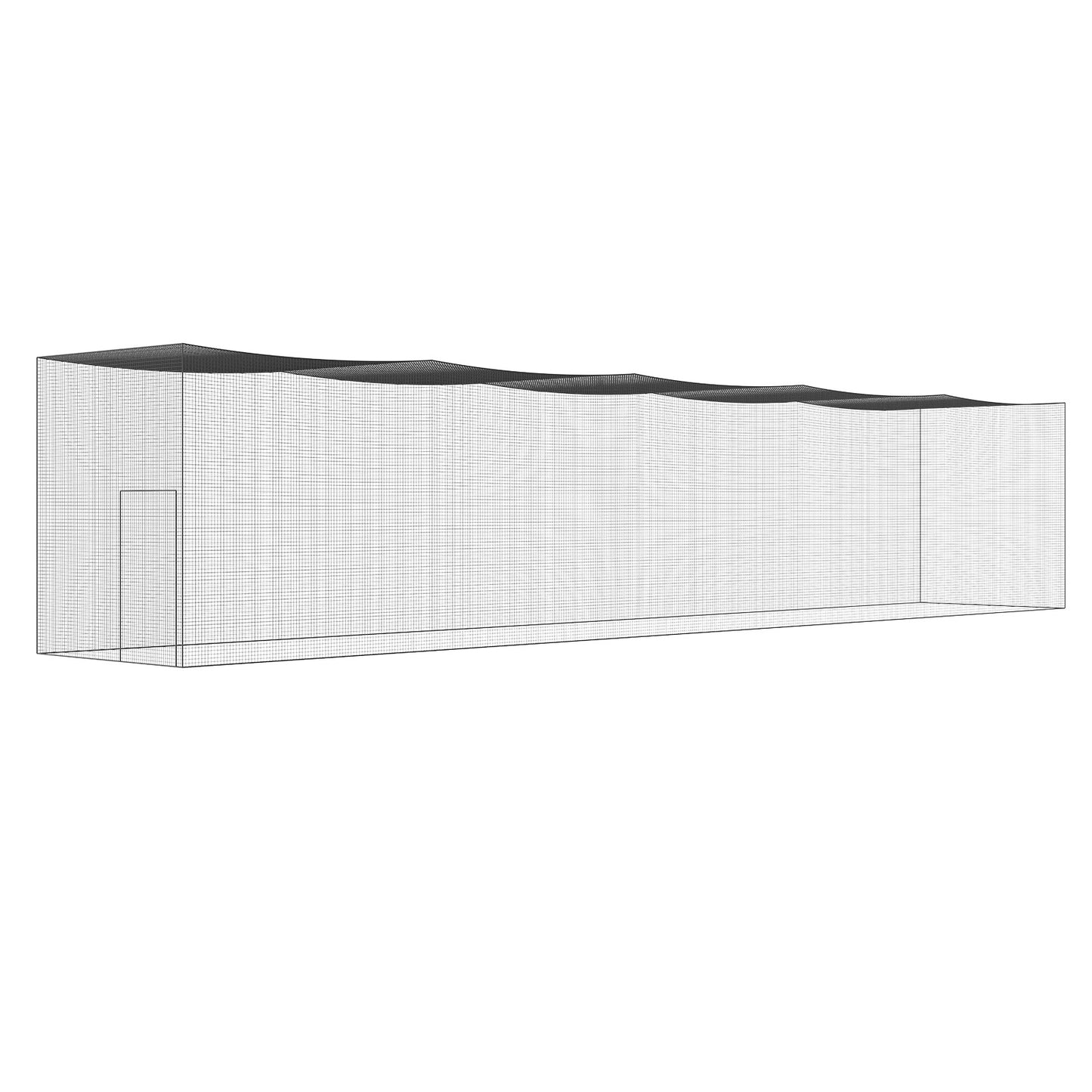 Slagnet Baseball – Trainingsnet Honkbal – Softbal Kooi Net – Batting Cage Net – Pitching Net – Groot Formaat 70x12x14 ft – Duurzaam PE Materiaal