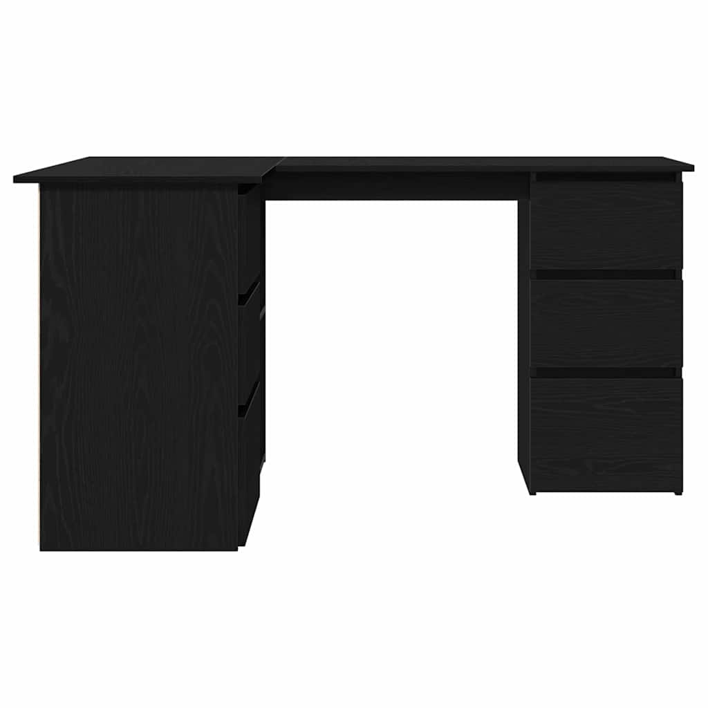Hoekbureau – Hoekbureau Gaming – Bureautafel – Computertafel – L-vormig – Hout – Stevig en Vochtbestendig – Met 2 Deuren en 4 Lades – Artisan Oak