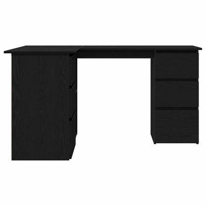 Hoekbureau – Hoekbureau Gaming – Bureautafel – Computertafel – L-vormig – Hout – Stevig en Vochtbestendig – Met 2 Deuren en 4 Lades – Artisan Oak