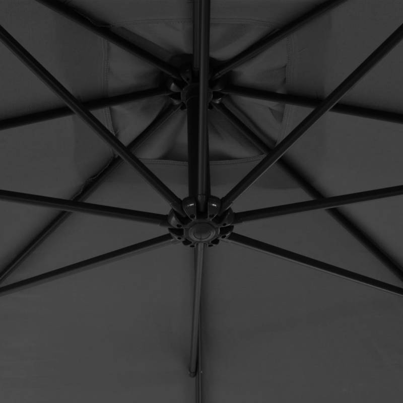 Zwevende Parasol – Hangende Parasol – Tuin Parasol – Balkon Parasol – 300 Cm Diameter – Stalen Paal – Crank Systeem